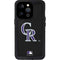 MLB Colorado Rockies - Solid Distressed iPhone 15 Pro Waterproof Case